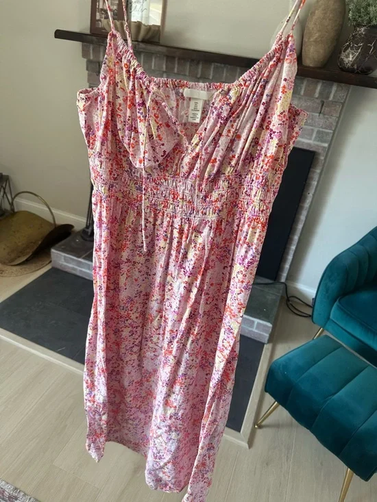 H&M Pink Floral Maxi Dress - Picture 2 of 3